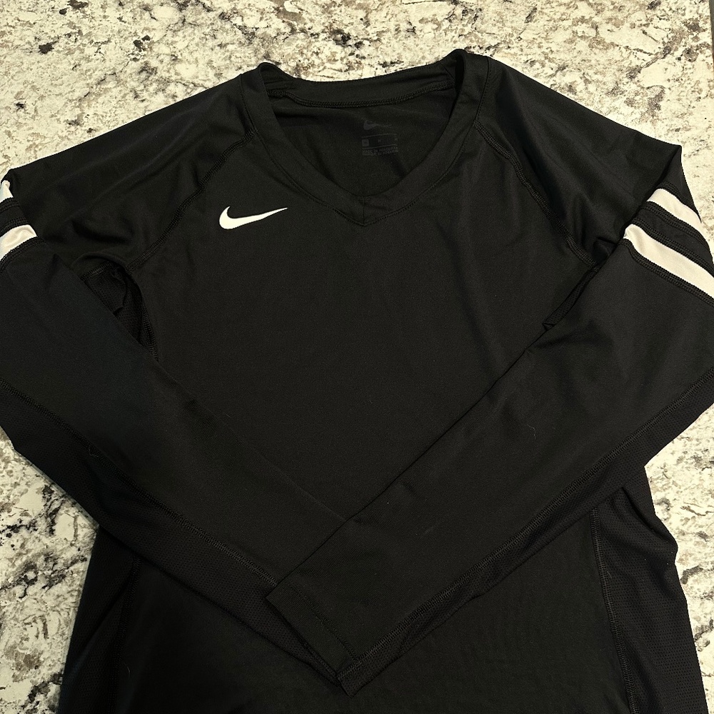 Nike Black Compression Longsleeve Top Medium